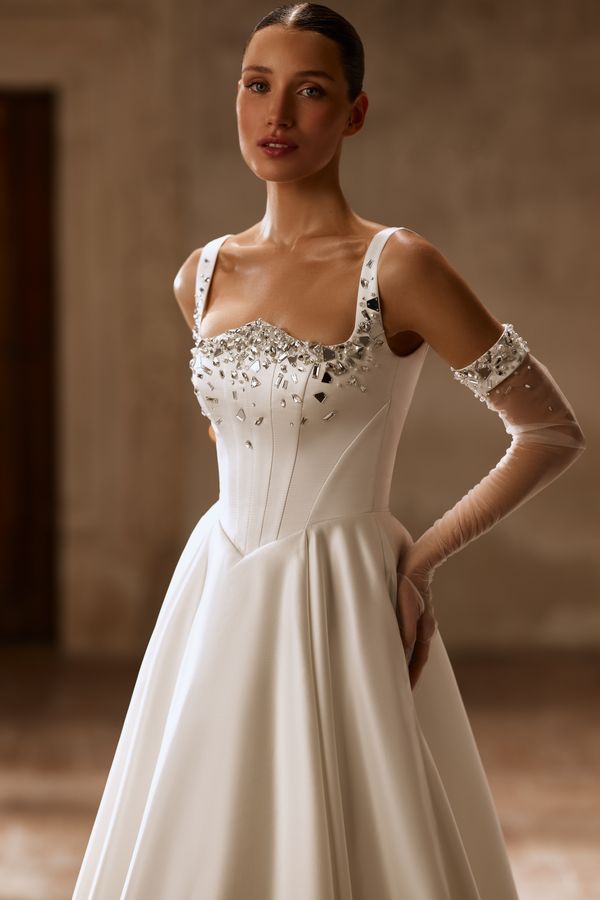 Dress & Gloves Dacre Ivory
